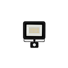Asalite LED reflektor (50W/120°) - fekete - 4500K - mozgásérzékelős kültéri világítás
