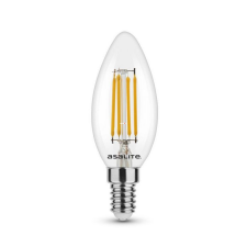 Asalite Lighting Kft. Filament gyertya LED, E14 4W 2700K 400lm (C35) izzó
