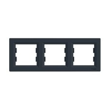  ASFORA Hármas keret, vízszintes, antracit ( Schneider Electric EPH5800371 ) villanyszerelés