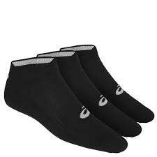 Asics Ped Sock futó/sport zokni / 3 db fekete férfi zokni