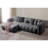 ASIR Design sarokkanapé Linea 265 cm szürke bouclé balos