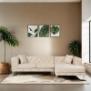 ASIR Design sarokkanapé Rococo 270 cm bézs jobbos