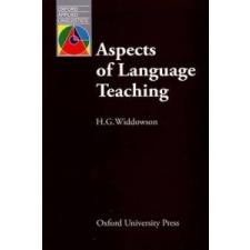  Aspects of Language Teaching – H.G. Widdowson idegen nyelvű könyv