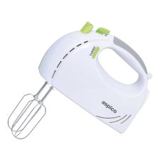 Aspico KM1000 kézi mixer, 300W, 5 sebességfokozattal, habverővel, dagasztószárral kézi mixer