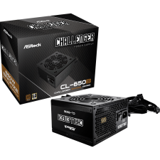 Asrock 650W CL-650B Challanger 80+ Bronze Tápegység (CL-650B) tápegység