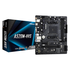 Asrock alaplap am4 a520m-hvs amd a520, matx alaplap