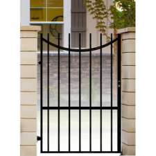  ASSERO PLUS Kiskapu bal íves fekete 1 m x 1,5 m kerti bútor