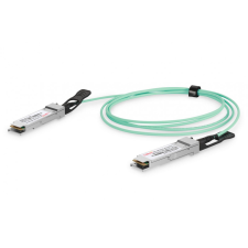 Assmann 100G QSFP28 Active Optical Cable 10m Green kábel és adapter