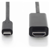 Assmann AK-300330-050-S USB-C - HDMI kábel 5m - Fekete