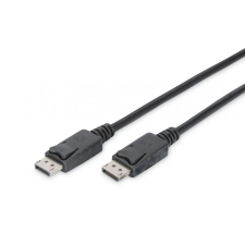 Assmann Assmann DisplayPort connection cable, DP 5m Black kábel és adapter