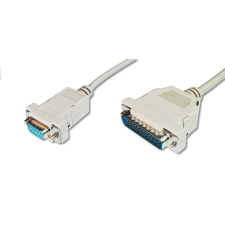 Assmann D-Sub 25-pin -> D-Sub 9-pin nyomtatókábel 3m (AK-580105-030-E) (AK-580105-030-E) - Átalakítók kábel és adapter
