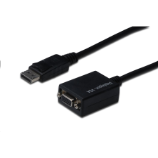 Assmann Display Port -> VGA átalakító fekete (AK-340410-001-S) (AK-340410-001-S) - Átalakítók kábel és adapter