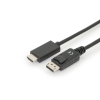 Assmann DisplayPort adapter cable, DP - HDMI type A 3m Black AK-340303-030-S