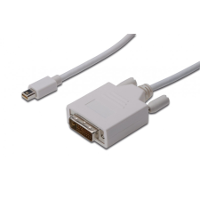 Assmann DisplayPort adapter cable, mini DP - DVI(24+1) kábel és adapter