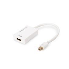 Assmann DisplayPort adapter cable, mini DP - HDMI type A (AK-340416-002-W) kábel és adapter