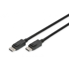 Assmann DisplayPort connection cable, DP 2m Black kábel és adapter