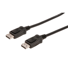 Assmann Displayport v1.1a kábel 2m - Fekete kábel és adapter