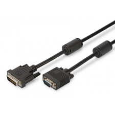 Assmann DVI adapter cable, DVI-I (Dual Link) (24+5) - HD15, 2x ferrit 2m Black kábel és adapter
