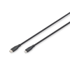 Assmann Lightningh to USB-C Silicone USB2.0 60W Cable 2m Black AK-600110-020-S