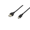 Assmann USB 2.0 connection cable, type  A - mini B (5pin) (AK-300130-018-S)