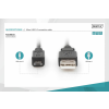Assmann USB connection cable, type A - microUSB 1,8m Black