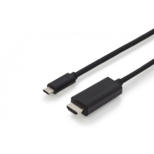 Assmann USB Type-C adapter cable, Type-C to HDMI A 2m Black kábel és adapter