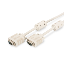 Assmann VGA Monitor connection cable, HD15 10m Beige AK-310103-100-E kábel és adapter