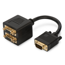 Assmann VGA Monitor Y-splitter cable, HD15 - 2xHD15 kábel és adapter