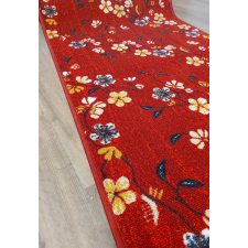 associatedweavers BLOSSOM virágos futószőnyeg, piros, 67cm széles lakástextília