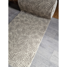 associatedweavers Csúszásmentes fürdőszobai futószőnyeg tekercs, kádkilépő, szürke köves, 65cm széles lakástextília