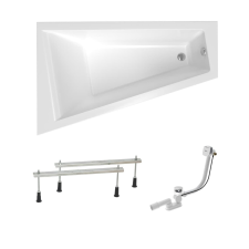 Asszimetrikus kád Laguna Idea Plus 160x100 cm akrilát bal SIKOID1600LAPN kád, zuhanykabin