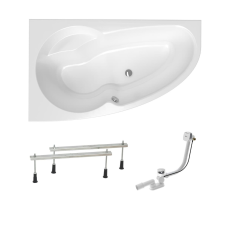  Asszimetrikus kád Laguna Luiza 140x95 cm akrilát bal SIKOLU1400LAPN kád, zuhanykabin