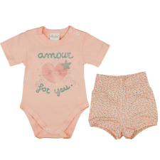 Asti 2 részes baba szett szívecskés mintával babaruha szett
