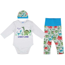 Asti 3 részes kisfiú baba szett dinós mintával babaruha szett