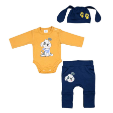 Asti 3 részes kisfiú szett kutyus mintával babaruha szett