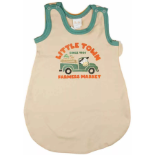 Asti Bébi ujjatlan hálózsák pamut Little Town Famers market homok 62 hálózsák, pizsama