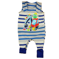 Asti Belül bolyhos ujjatlan rugdalózó munkagépes mintával 2:1 méret rugdalózó