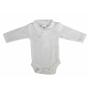 Asti Egyszínű, elöl patentos, gallétos hosszú ujjú baba body-kombidressz.