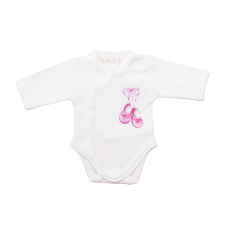 Asti Elöl patentos hosszú ujjú baba body – Kis cipő mintával kombidressz, body