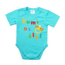 Asti Feliratos rövid ujjú baba body kombidressz, body