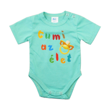 Asti Feliratos rövid ujjú baba body kombidressz, body