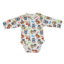 Asti Hero mintás hosszú ujjú body| kombidressz fehér kombidressz, body