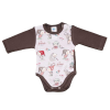 Asti Hosszú ujjú baba body karácsonyi manó mintával