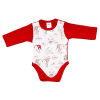 Asti Hosszú ujjú baba body karácsonyi manó mintával