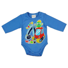 Asti Hosszú ujjú baba body munkagépes mintával kombidressz, body