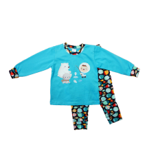 Asti Hosszú ujjú fiú pizsama -Halas mintával
