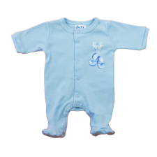 Asti Hosszú ujjú pamut rugdalózó – Kis cipő mintával rugdalózó