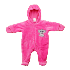 Asti Kapucnis bélelt wellsoft baba overál Elefánt mintával babakabát, overál, bundazsák