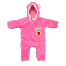 Asti Kapucnis wellsoft bélelt baba overál Maci mintával babakabát, overál, bundazsák