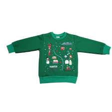 Asti Karácsonyi belül bolyhos pulóver gyerek pulóver, kardigán